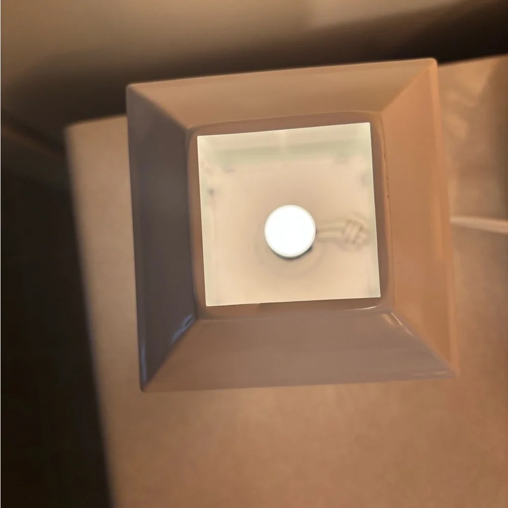 White Lantern Table Night Light Lamp
